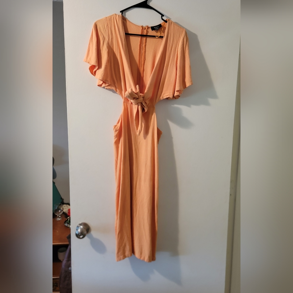 Vici Cutout Coral Dress